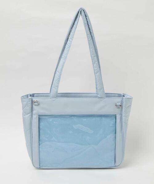 WEGO（ウィゴー）の「WEGO/ときめきキルティング痛バッグ【Sサイズ】（トートバッグ・レディース・ライトパープル/イエロー/ブラック/ライトピンク/サックスブルー/ホワイト/シルバー・FREE）」の3枚目の写真