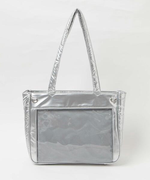 WEGO（ウィゴー）の「WEGO/ときめきキルティング痛バッグ【Sサイズ】（トートバッグ・レディース・ライトパープル/イエロー/ブラック/ライトピンク/サックスブルー/ホワイト/シルバー・FREE）」の7枚目の写真