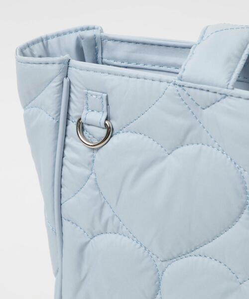 WEGO（ウィゴー）の「WEGO/ときめきキルティング痛バッグ【Sサイズ】（トートバッグ・レディース・ライトパープル/イエロー/ブラック/ライトピンク/サックスブルー/ホワイト/シルバー・FREE）」の9枚目の写真