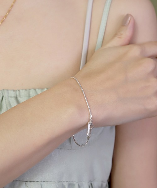 TEN.（テン）の「SILVER925 ツイストチェーンブレスレット（ブレスレット・レディース・シルバー・FREE）」の5枚目の写真
