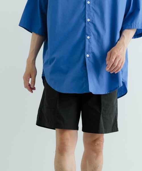 ITEMS URBANRESEARCH（アイテムズ アーバンリサーチ）の「コットンナイロン RIP STOPショートパンツ（その他パンツ・メンズ・ブラック/カーキ・MEDIUM/LARGE）」の8枚目の写真