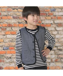 KP BOY（ケーピーボーイ）の「ジャガードヘリンボーン柄ベスト(90～130)（ベスト）」