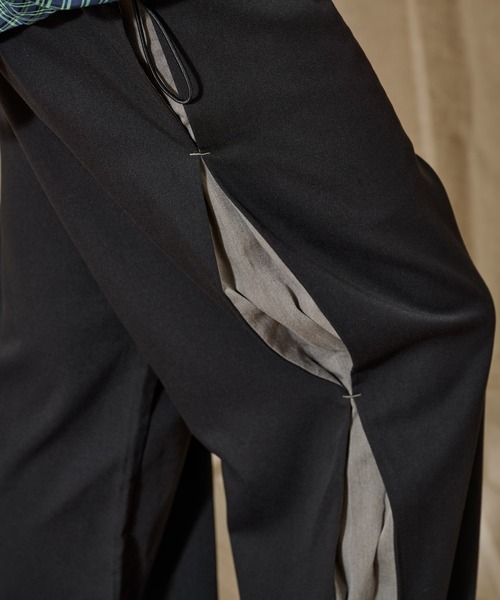 WETTEMPT(ウィテンプト)の「SIDE SWITCHING SLACKS /サイド切り替えスラックス(スラックス・メンズ・ブラック/ネイビー・SMALL/MEDIUM/LARGE)」の18枚目の写真