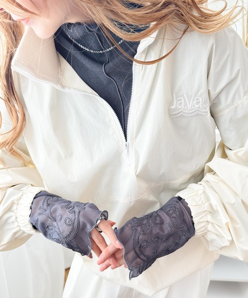 classicalelf（クラシカルエルフ）の「まわりと差がつく。前後2way袖刺繍切替シアープルオーバー（Tシャツ/カットソー・レディース・ライトグレー/チャコール/ブラック/オフホワイト・LARGE/MEDIUM/SMALL/X-LARGE）」の18枚目の写真