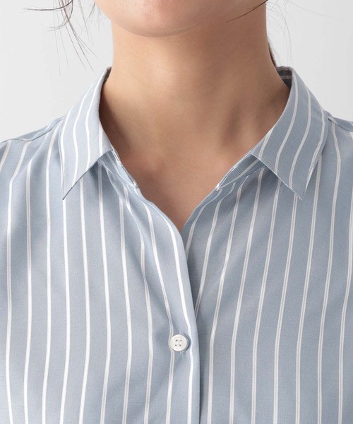 GLOBAL WORK(グローバルワーク)の「お手入れらくらくラメポンチョシャツ半袖/128324(シャツ/ブラウス・レディース・ライトグリーン/ライトブルー・FREE)」の15枚目の写真