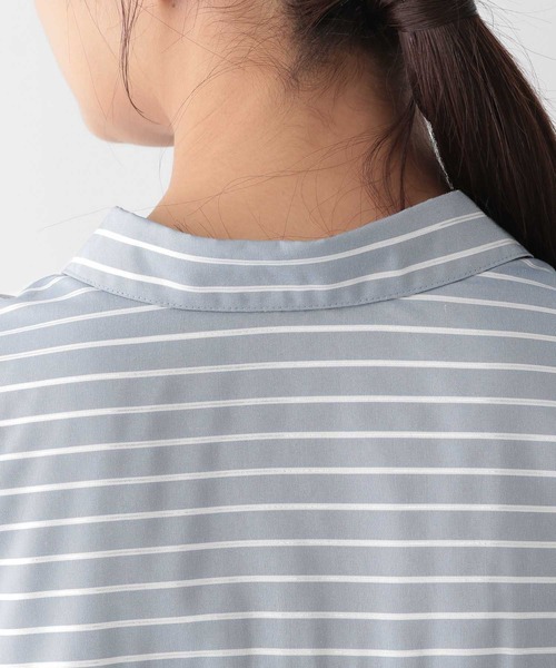 GLOBAL WORK(グローバルワーク)の「お手入れらくらくラメポンチョシャツ半袖/128324(シャツ/ブラウス・レディース・ライトグリーン/ライトブルー・FREE)」の16枚目の写真