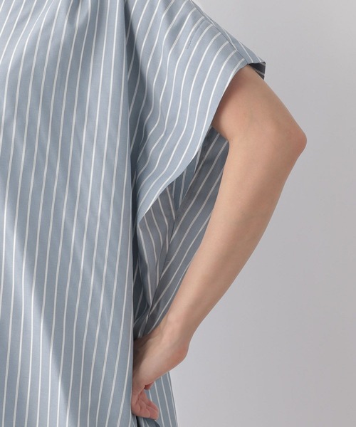 GLOBAL WORK(グローバルワーク)の「お手入れらくらくラメポンチョシャツ半袖/128324(シャツ/ブラウス・レディース・ライトグリーン/ライトブルー・FREE)」の18枚目の写真