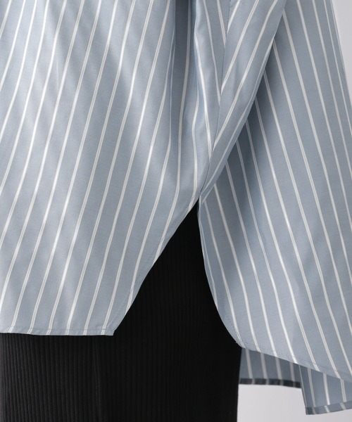 GLOBAL WORK(グローバルワーク)の「お手入れらくらくラメポンチョシャツ半袖/128324(シャツ/ブラウス・レディース・ライトグリーン/ライトブルー・FREE)」の21枚目の写真