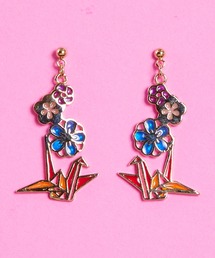 gargle ガーグル:JAPANシリーズ 花鶴 ピアス
