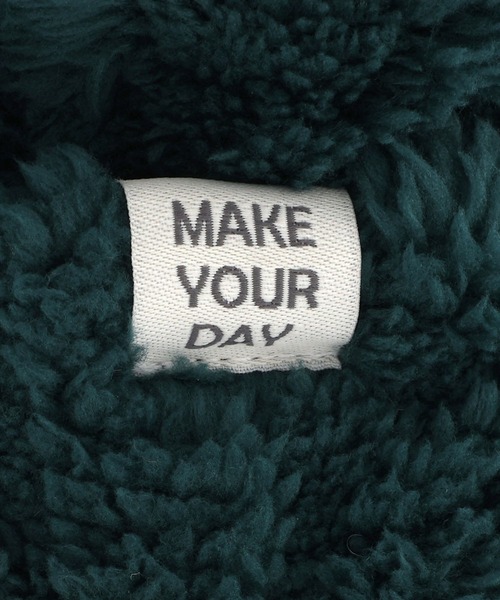MAKE YOUR DAY（メイクユアデイ）の「ボアワッチキャップ（キャップ・キッズ・ダークグリーン/アイボリー/ラベンダー/ブラウン・XS/S/M/L）」の17枚目の写真