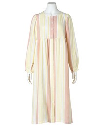 KID BLUE | キッドブルー -２４Ｗガーゼストライプ -長袖ナイティ -KNAL517 -kidblue(ルームウェア/パジャマ)