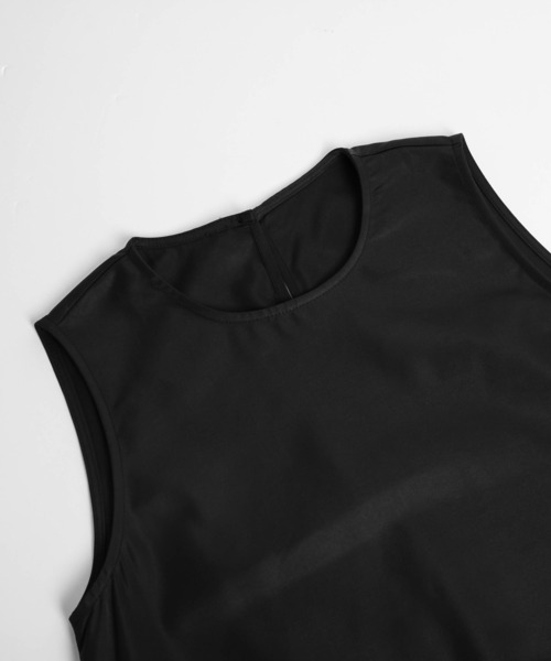 AMELY（エミリー）の「ノースリーブペプラムトップス（Tシャツ/カットソー・レディース・ブラック/ホワイト・フリー）」の18枚目の写真