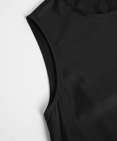 AMELY（エミリー）の「ノースリーブペプラムトップス（Tシャツ/カットソー・レディース・ブラック/ホワイト・フリー）」の17枚目の写真