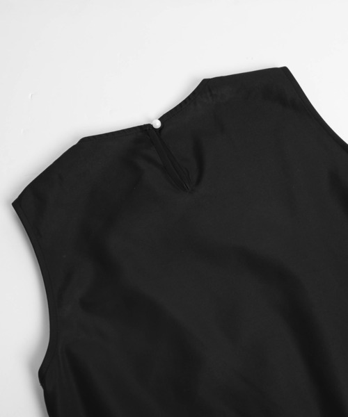 AMELY（エミリー）の「ノースリーブペプラムトップス（Tシャツ/カットソー・レディース・ブラック/ホワイト・フリー）」の15枚目の写真