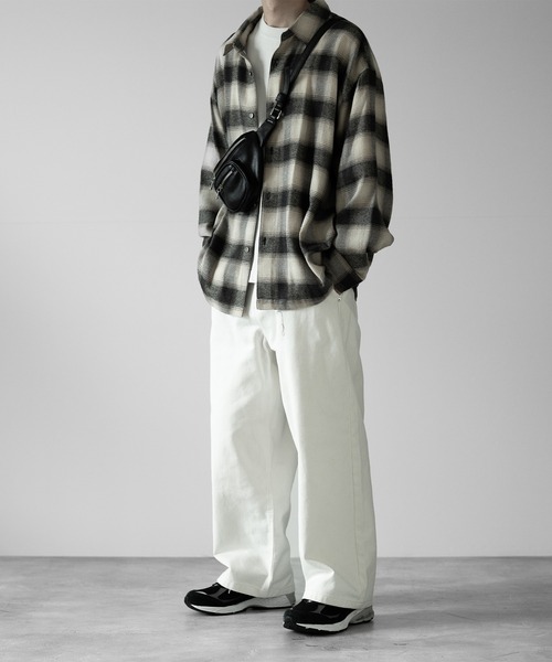 RUUBON】 cotton ombre check shirt / コットンオンブレチェック