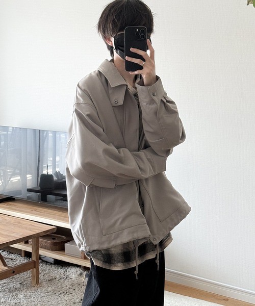 RUUBON（ルーボン）の「【RUUBON】 cotton ombre check shirt / コットンオンブレチェックシャツ（シャツ/ブラウス・メンズ・ベージュ/ブラック・L/M/S）」の22枚目の写真