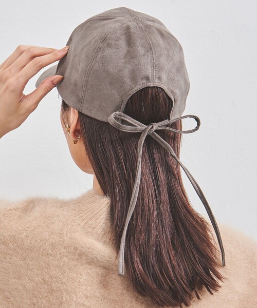 UNITED ARROWS(ユナイテッドアローズ)の「F/SD バックリボン キャップ UV(キャップ・レディース・ブラック/ダークブラウン・FREE)」の6枚目の写真