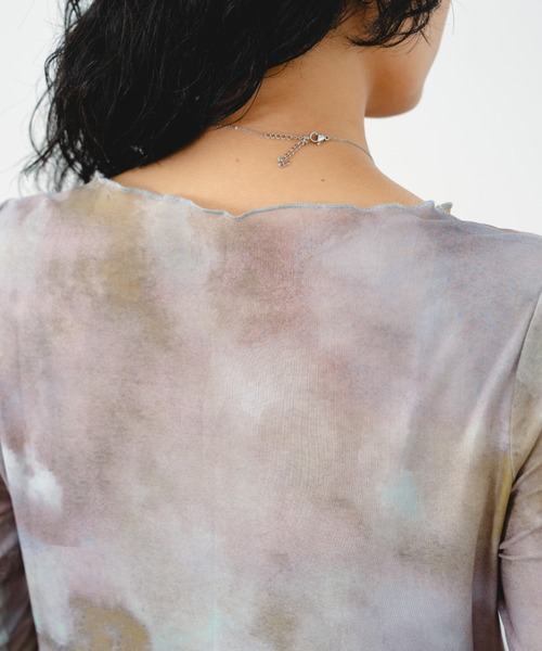 eLur（エラー）の「シアートップス（Tシャツ/カットソー・レディース・グレー/ブラウン・FREE）」の8枚目の写真