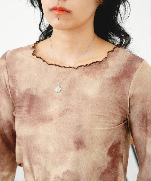 eLur（エラー）の「シアートップス（Tシャツ/カットソー・レディース・グレー/ブラウン・FREE）」の14枚目の写真