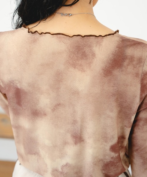 eLur（エラー）の「シアートップス（Tシャツ/カットソー・レディース・グレー/ブラウン・FREE）」の15枚目の写真