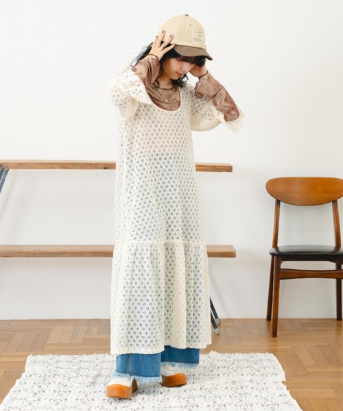 eLur（エラー）の「シアートップス（Tシャツ/カットソー・レディース・グレー/ブラウン・FREE）」の17枚目の写真