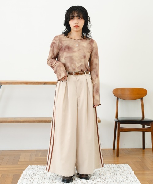 eLur（エラー）の「シアートップス（Tシャツ/カットソー・レディース・グレー/ブラウン・FREE）」の16枚目の写真