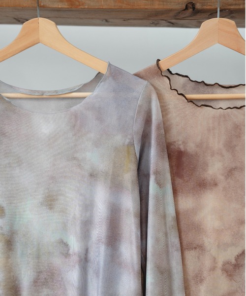 eLur（エラー）の「シアートップス（Tシャツ/カットソー・レディース・グレー/ブラウン・FREE）」の19枚目の写真