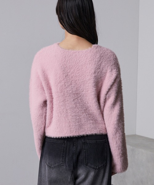 ぱ*る様 Acne Studios 17aw シャギーニット セーター SHAGGY MELANGE BORDER KNIT / シャギーメランジボーダーニット
