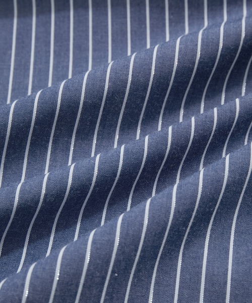 LE CERCLE par rope'（ルセルクルパーロペ）の「タックバンドカラーシャツ（シャツ/ブラウス・レディース・ブルー系その他5/ホワイト/ブラウン系その他3・FREE）」の4枚目の写真