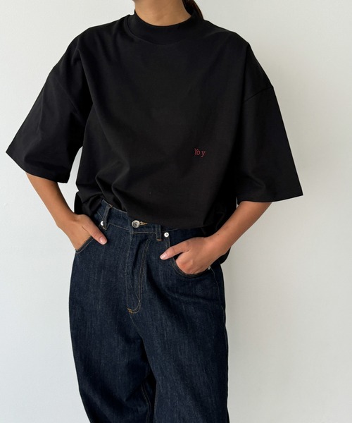 choice_cnl Yo y刺繍半袖Tシャツ（Tシャツ/カットソー）｜CANAL JEAN（キャナルジーン）