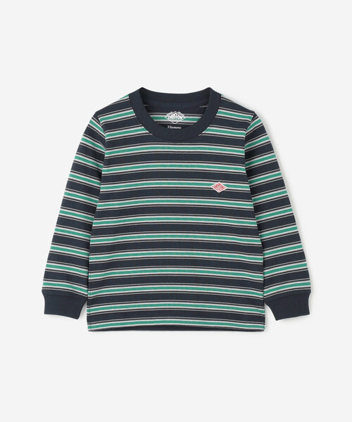 DANTON（ダントン）の「DANTON | キッズ クルーネック長袖Tシャツ（Tシャツ/カットソー・キッズ・A/チャコール/オフホワイト/ダークグリーン/B・135/105/125/115）」の4枚目の写真