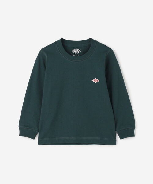 DANTON（ダントン）の「DANTON | キッズ クルーネック長袖Tシャツ（Tシャツ/カットソー・キッズ・A/チャコール/オフホワイト/ダークグリーン/B・135/105/125/115）」の3枚目の写真