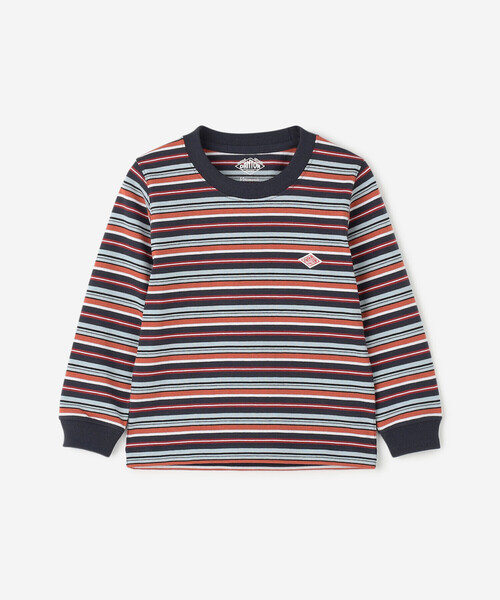 DANTON（ダントン）の「DANTON | キッズ クルーネック長袖Tシャツ（Tシャツ/カットソー・キッズ・A/チャコール/オフホワイト/ダークグリーン/B・135/105/125/115）」の6枚目の写真