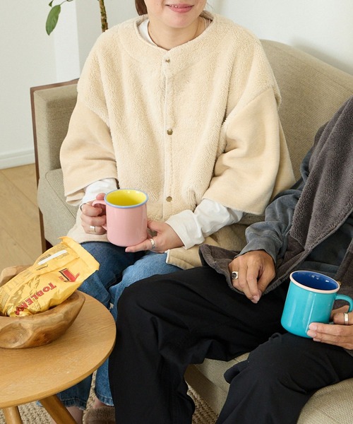 BAYFLOW（ベイフロー）の「[ユニセックスで着用OK]BF無地半袖ブランケット（ブランケット・レディース・アイボリー/グレー/ベージュ・0）」の3枚目の写真