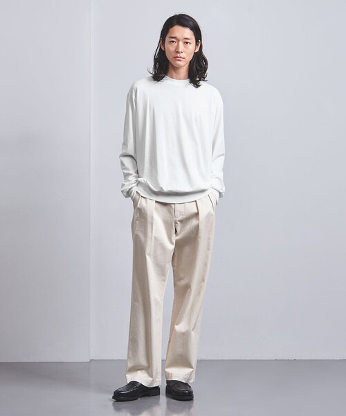 新品 ユナイテッドアローズ ハイゲージ エアリー ロンT XL 白黒 2枚セット UNITED ARROWS（ユナイテッドアローズ）の「ハイゲージ エアリー