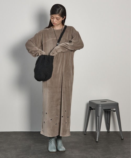 THE YOn（ザヨン）の「2WAYポーチ変形ニットキャップ（ニットキャップ/ビーニー・レディース・アイボリー/ブラック/マルチ・FREE）」の11枚目の写真