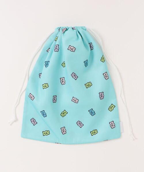 repipi armario（レピピ アルマリオ）の「【repipi armario/レピピアルマリオ】キッズ巾着袋　内側ネームタグ付き　大（ポーチ・キッズ・ピンク/パープル/ミント/オフホワイト・FREE）」の7枚目の写真