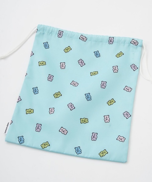 repipi armario（レピピ アルマリオ）の「【repipi armario/レピピアルマリオ】キッズ巾着袋　内側ネームタグ付き　大（ポーチ・キッズ・ピンク/パープル/ミント/オフホワイト・FREE）」の10枚目の写真