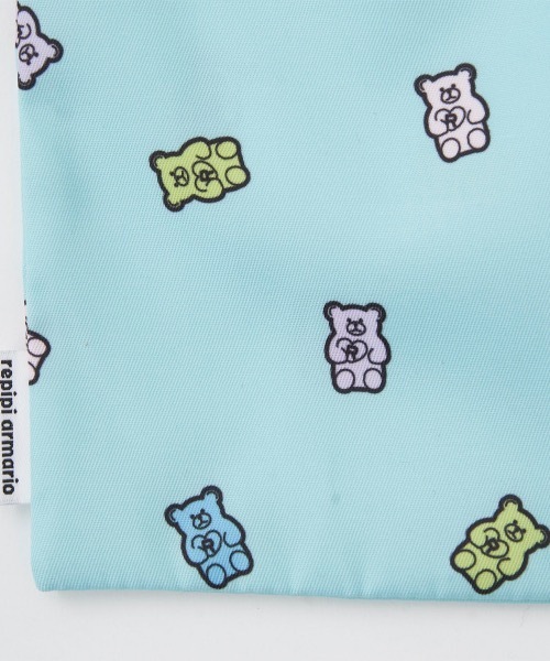 repipi armario（レピピ アルマリオ）の「【repipi armario/レピピアルマリオ】キッズ巾着袋　内側ネームタグ付き　大（ポーチ・キッズ・ピンク/パープル/ミント/オフホワイト・FREE）」の11枚目の写真