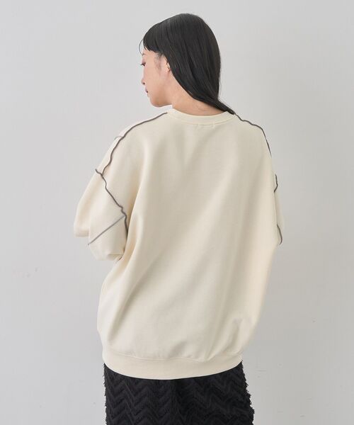 earth music&ecology（アースミュージックアンドエコロジー）の「配色ルーズチュニック（チュニック・レディース・ブラック/アイボリー/チャコールグレー/ラベンダー・FREE）」の17枚目の写真