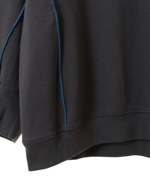 earth music&ecology（アースミュージックアンドエコロジー）の「配色ルーズチュニック（チュニック・レディース・ブラック/アイボリー/チャコールグレー/ラベンダー・FREE）」の6枚目の写真