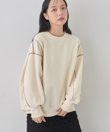 配色ルーズチュニック