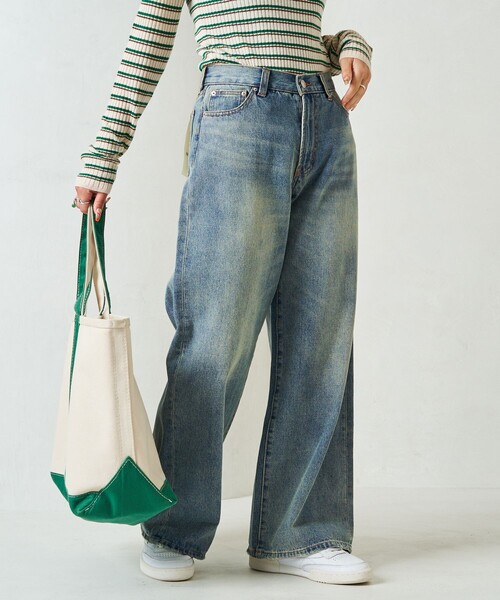 限定展開 ワイド ストレート デニム（デニムパンツ）｜FREAK'S STORE（フリークスストア）