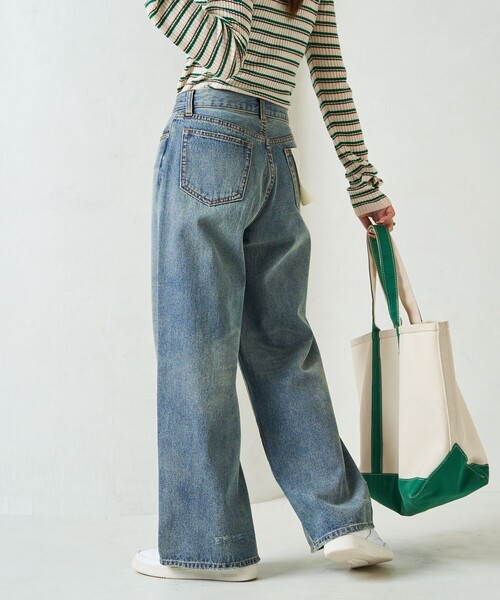 限定展開 ワイド ストレート デニム（デニムパンツ）｜FREAK'S STORE（フリークスストア）