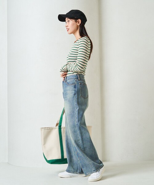 限定展開 ワイド ストレート デニム（デニムパンツ）｜FREAK'S STORE（フリークスストア）