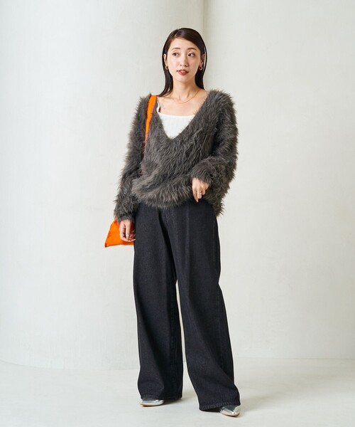 限定展開 ワイド ストレート デニム（デニムパンツ）｜FREAK'S STORE（フリークスストア）