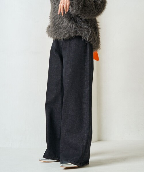 限定展開 ワイド ストレート デニム（デニムパンツ）｜FREAK'S STORE（フリークスストア）