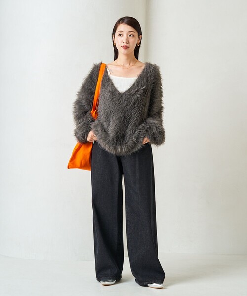 限定展開 ワイド ストレート デニム（デニムパンツ）｜FREAK'S STORE（フリークスストア）