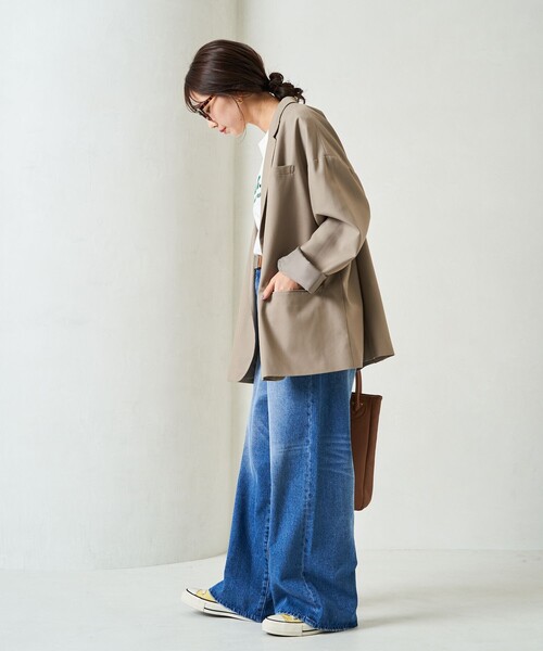 限定展開 ワイド ストレート デニム（デニムパンツ）｜FREAK'S STORE（フリークスストア）