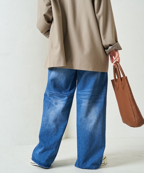 限定展開 ワイド ストレート デニム（デニムパンツ）｜FREAK'S STORE（フリークスストア）